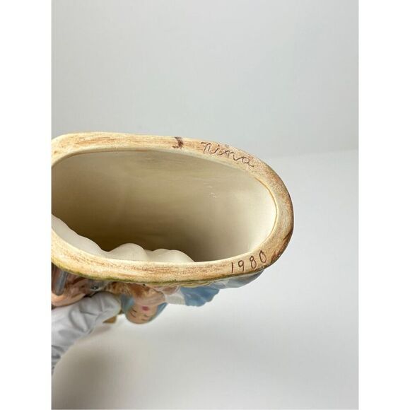 1980 Nested Nativity Holy Family Scene Mary, Joseph & Jesus Chalkware Sculpture - Picture 5 of 7